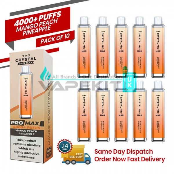 Mango Peach Pineapple 4k Crystal Pro Max Prefilled Vape