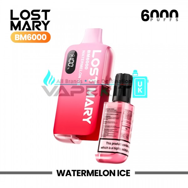 Lost Mary BM6000 Watermelon Ice Prefilled Pod Vape Kit