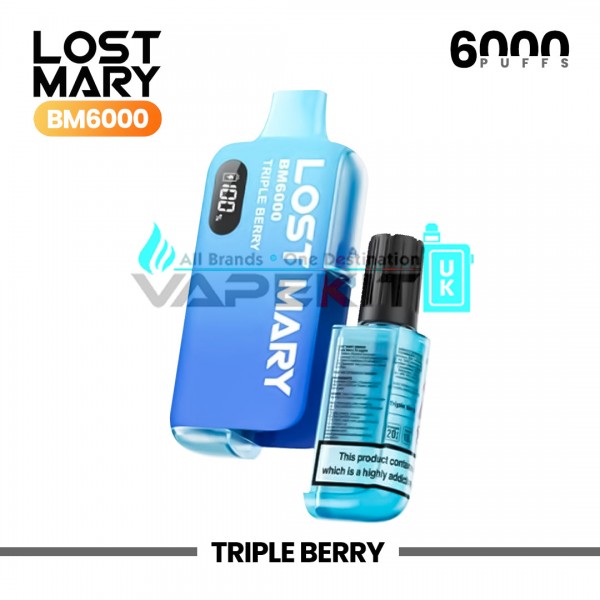 Lost Mary BM6000 Triple Berry Prefilled Pod Vape Kit