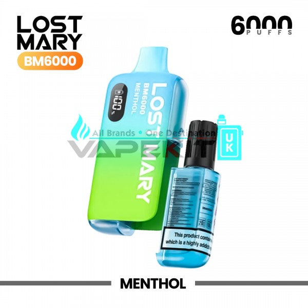 Lost Mary BM6000 Menthol Prefilled Pod Vape Kit