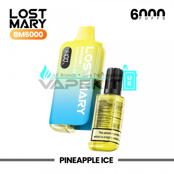 Lost Mary BM6000 Pineapple Ice Prefilled Pod Vape Kit