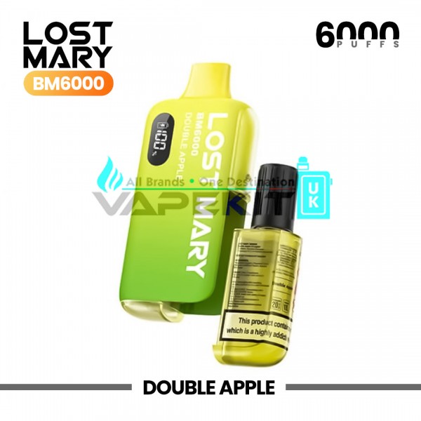 Lost Mary BM6000 Double Apple Prefilled Pod Vape Kit
