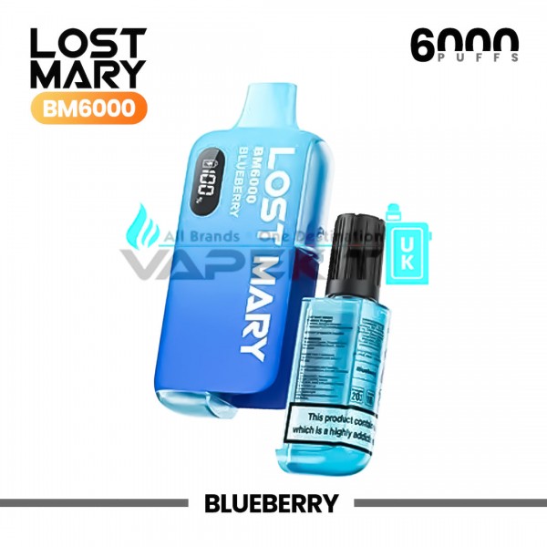 Lost Mary BM6000 Blueberry Prefilled Pod Vape Kit