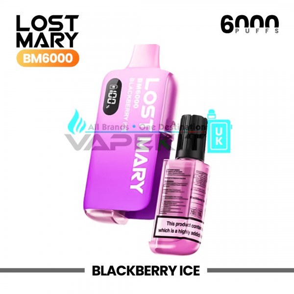 Lost Mary BM6000 Blackberry Ice Prefilled Pod Vape Kit