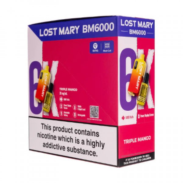 Lost Mary BM6000 Prefilled Vape Pack of 5