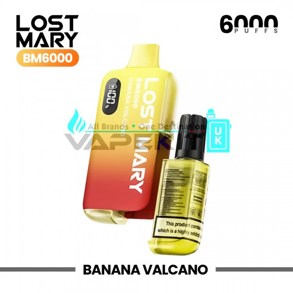Lost Mary BM6000 Banana Volcano Prefilled Pod Vape Kit