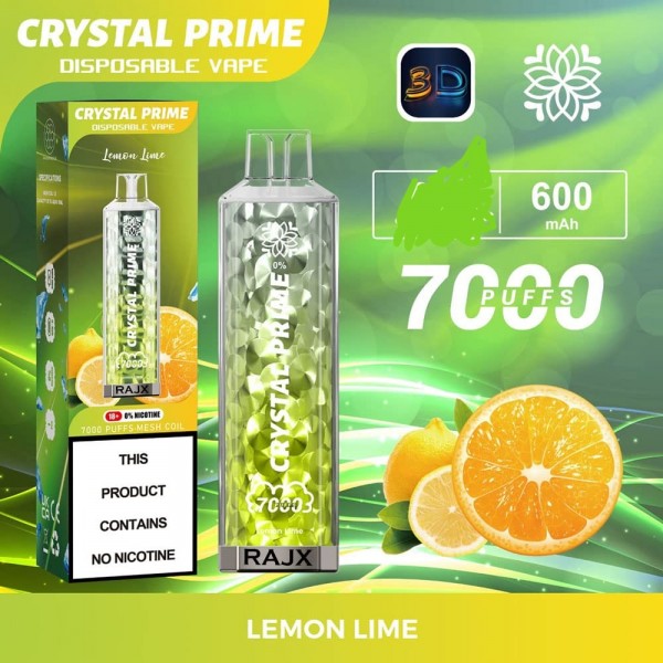 Lemon Lime Crystal Prime 7000 Puffs