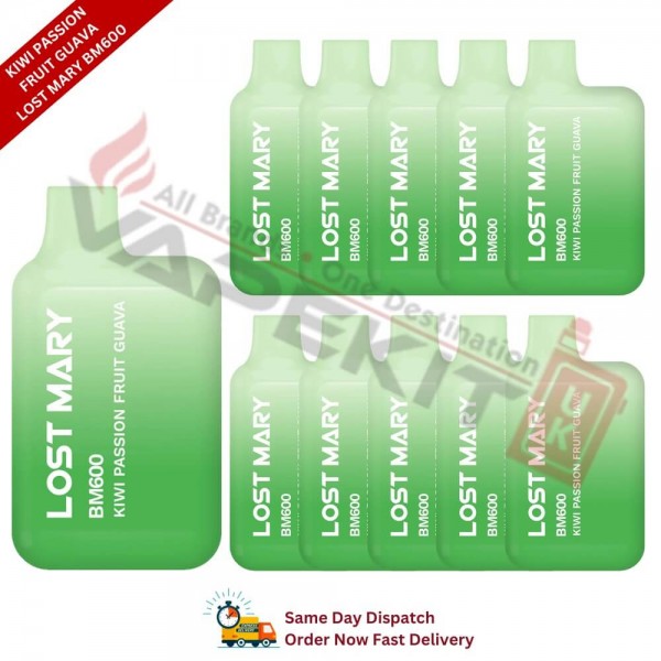 Kiwi Passion Fruit Guava Lost Mary BM600 Prefilled Vape