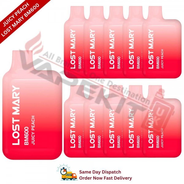 Juicy Peach Lost Mary BM600 Prefilled Vape