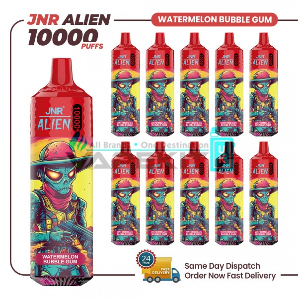 JNR Alien Watermelon Bubblegum Vape 10000 Puffs
