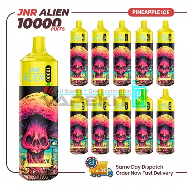 JNR Alien Pineapple Ice Prefilled Vape 10000 Puffs