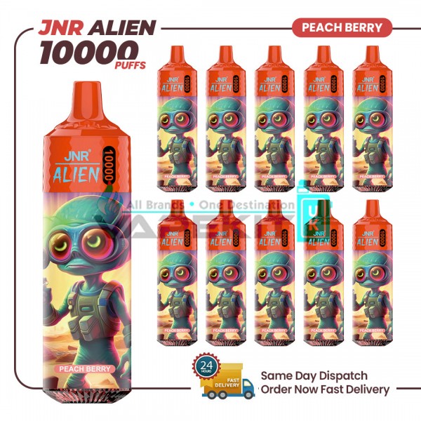 JNR Alien Peach Berry 10000 Puffs Prefilled Vape