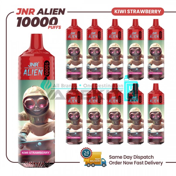 JNR Alien Kiwi Strawberry Prefilled Vape 10000 Puffs