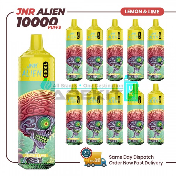 JNR Alien Lemon & Lime 10000 Puffs Prefilled Vape