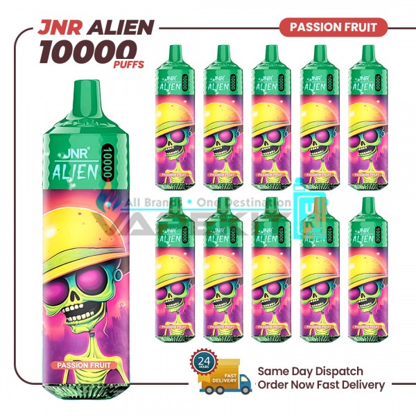 JNR Alien Passion Fruit 10000 Puffs Prefilled Vape
