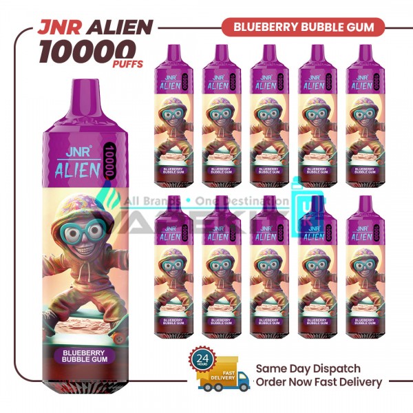 JNR Alien Blueberry Bubblegum 10000 Puffs Prefilled Vape