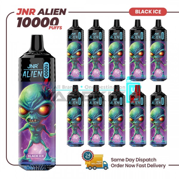 JNR Alien Black Ice 10000 Puffs Prefilled Vape