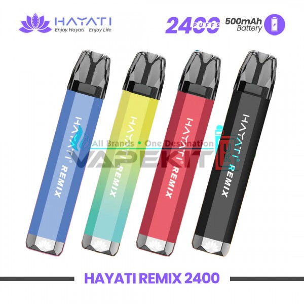 Hayati Remix 2400 Puffs 4in1 Prefilled kit