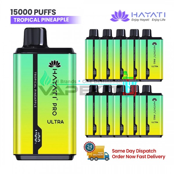 Hayati Pro Ultra 15000 Puffs Tropical Pineapple Prefillled Vape