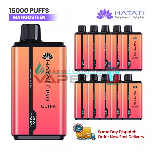 Hayati Pro Ultra 15000 Puffs Mangosteen Prefilled Vape