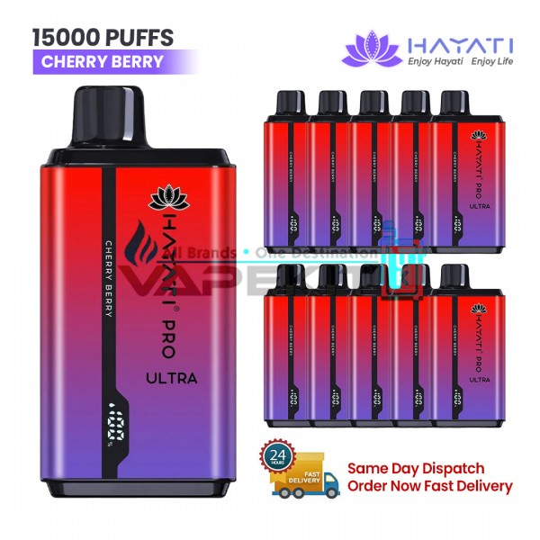 Hayati Pro Ultra 15000 Puffs Cherry Berry Prefilled Vape