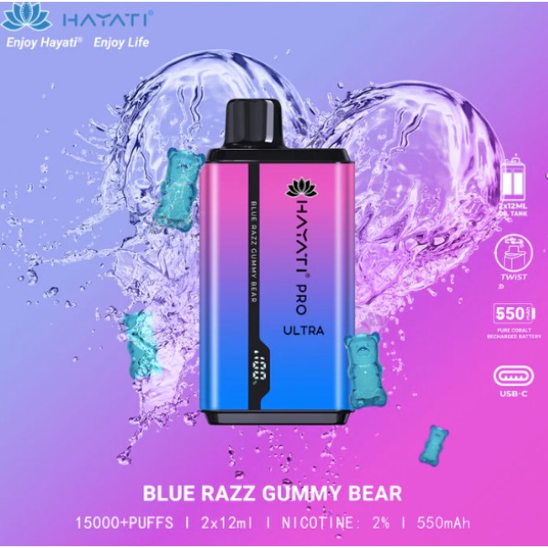 Hayati Pro Ultra 15000 Puffs Prefilled Vape (Just 