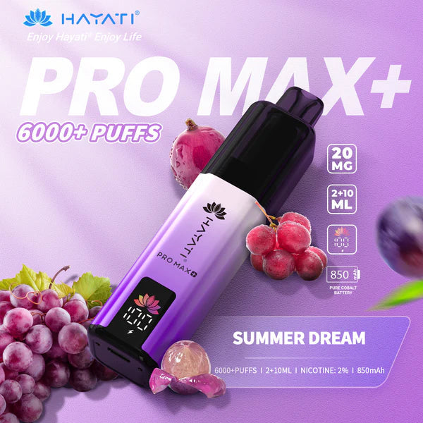 Hayati Pro Max+ 6000 Puffs Box of 5 (Just 