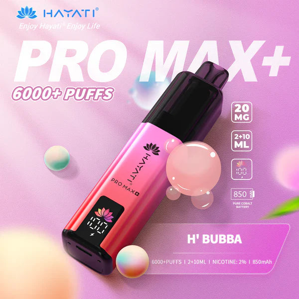 Hayati Pro Max+ 6000 Puffs Box of 5 (Just 