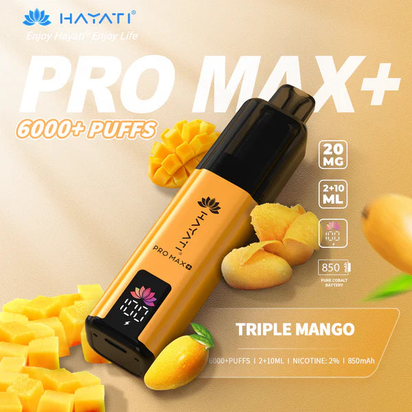 Hayati Pro Max+ 6000 Puffs Box of 5 (Just 