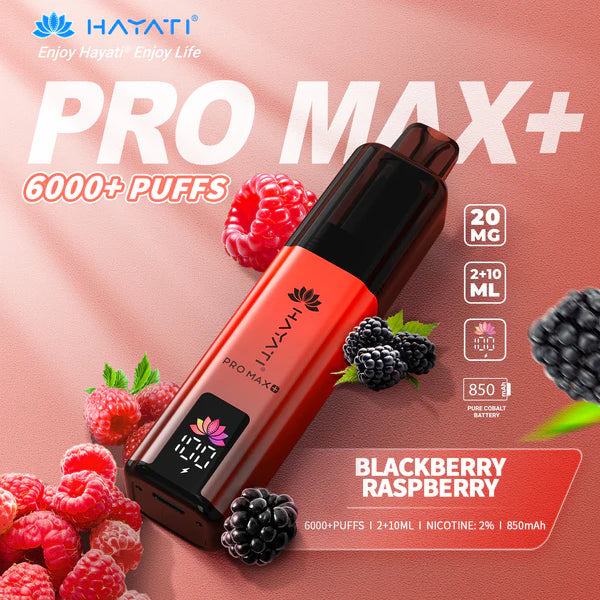 Hayati Pro Max+ 6000 Puffs Box of 10 (Only 