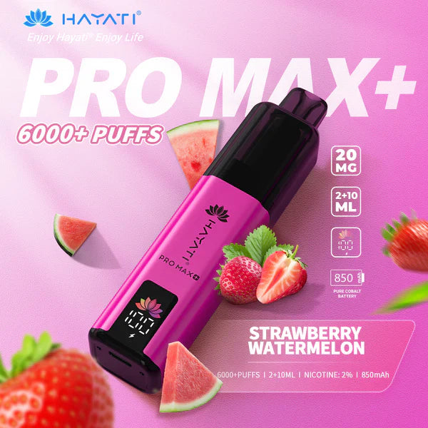 Hayati Pro Max+ 6000 Puffs Box of 10 (Only 