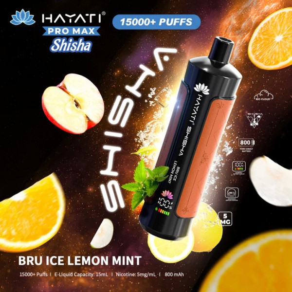 Hayati Pro Max Shisha 15000+ Prefilled Vape Puffs