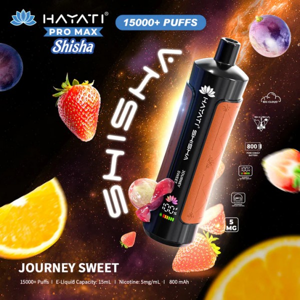 Hayati Pro Max Shisha 15000+ Prefilled Vape Puffs