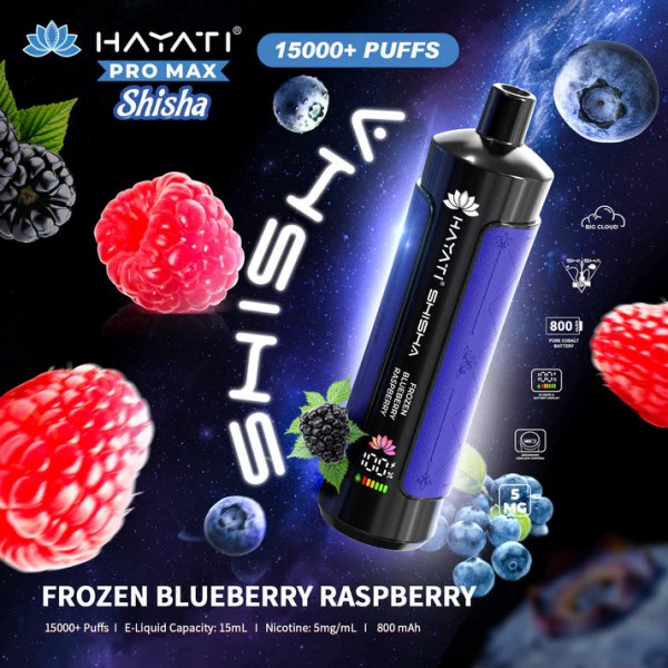Hayati Pro Max Shisha 15000+ Prefilled Vape Puffs
