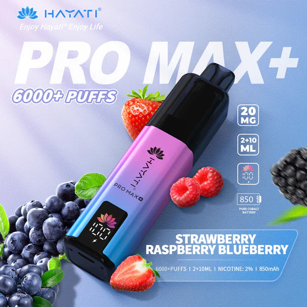 Hayati Pro Max+ 6000 Puffs Box of 10 (Only 