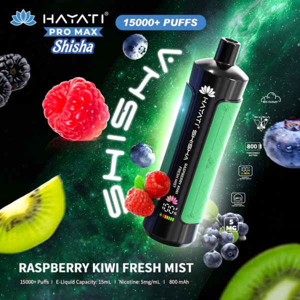 Hayati Pro Max Shisha 15000+ Prefilled Vape Puffs