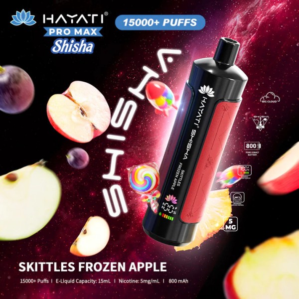 Hayati Pro Max Shisha 15000+ Prefilled Vape Puffs