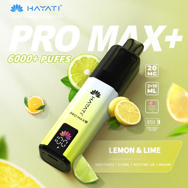 Hayati Pro Max+ 6000 Puffs Box of 10 (Only 