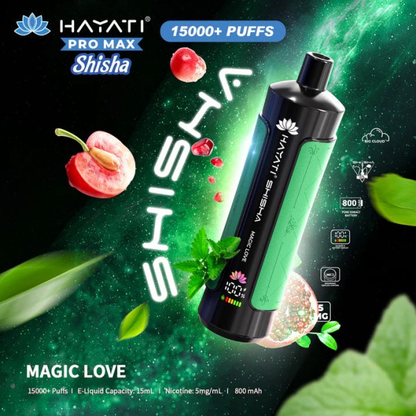 Hayati Pro Max Shisha 15000+ Prefilled Vape Puffs
