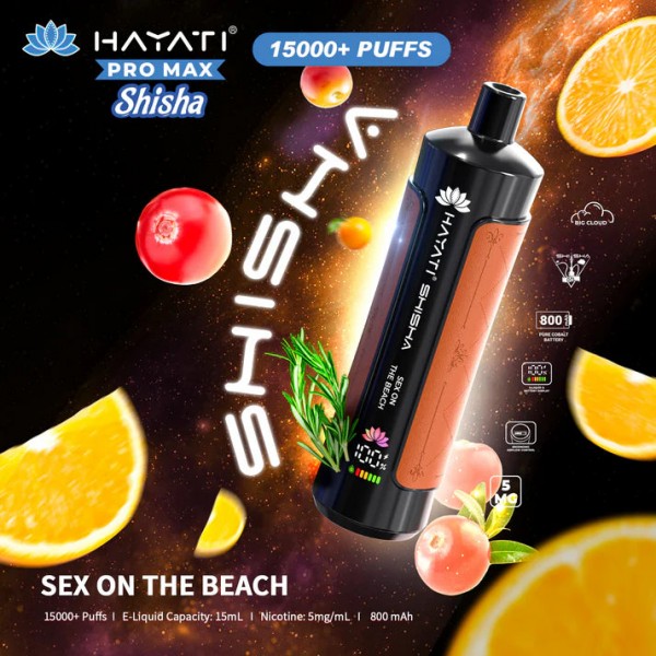 Hayati Pro Max Shisha 15000+ Prefilled Vape Puffs