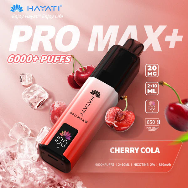 Hayati Pro Max Plus 6000 Cherry Cola Vape|