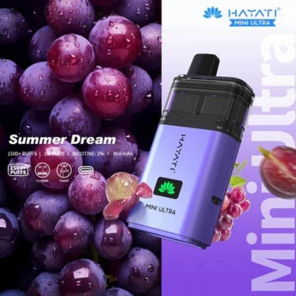 Hayati Mini Ultra 1500 Prefilled Vape (Box of 5)