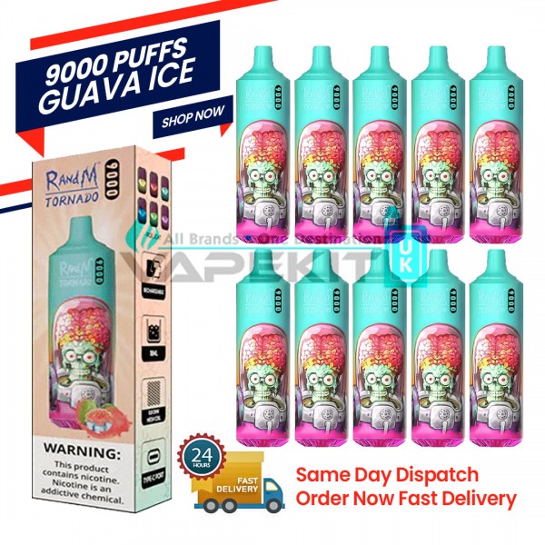 Guava Ice Randm Tornado 9000 Puff Bar