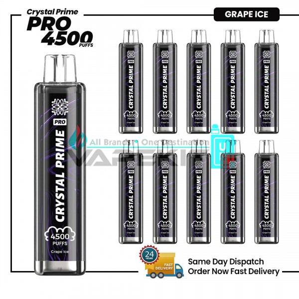 Grape Ice Crystal Prime Pro 4500 Prefilled Vape Pod Device