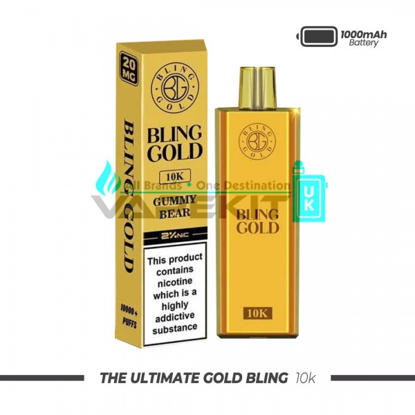 Gold Bling 10000 Puffs Prefilled Vape