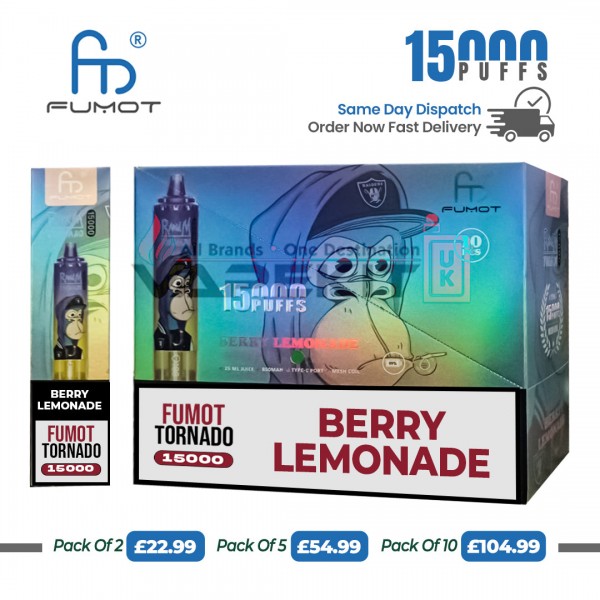 Fumot RandM 15000 Puffs Berry Lemonade Prefilled Vape