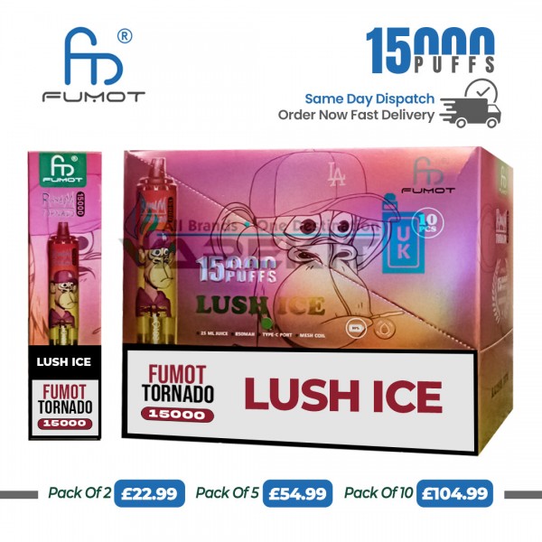 Fumot 15000 Puffs Lush Ice Prefilled Vape