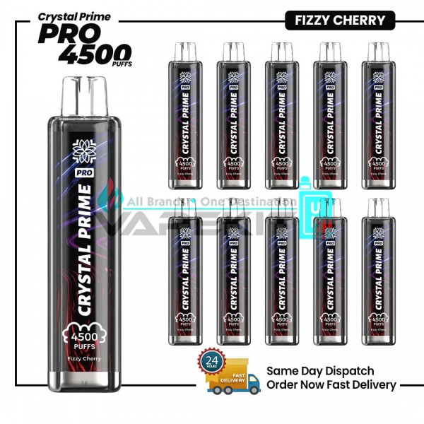 Fizzy Cherry Crystal Prime Pro 4500 Prefilled Vape Pod Device