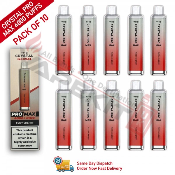 Fizzy Cherry 4000 Crystal Pro Max Prefilled Vape