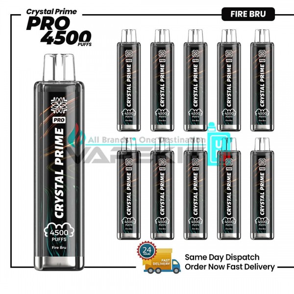 Fire Bru Crystal Prime Pro 4500 Vape Pod Device